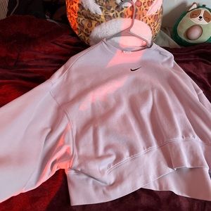 adorable baby purple nike cropped sweatshirt